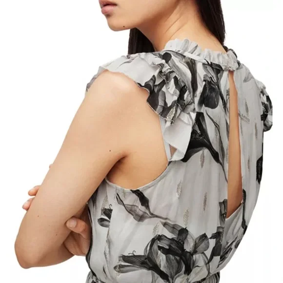 All Saints Caylan Iris Mini Dress - Picture 8 of 16